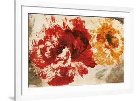 Pop Flowers-Sarah Ward-Framed Art Print