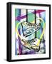 Pop Glam Topper Sneaker-Stella Chang-Framed Art Print