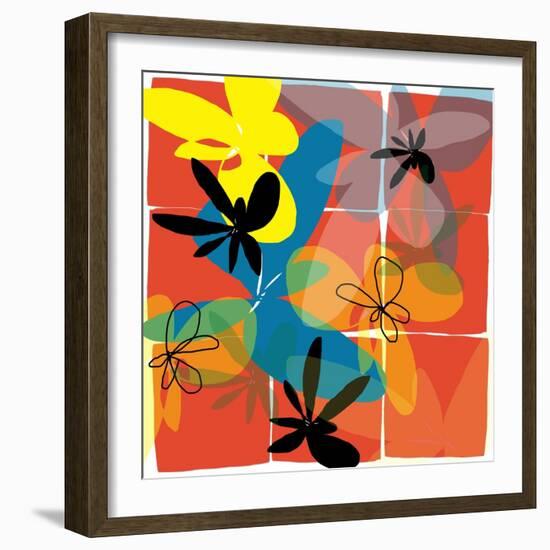 Pop Goes Space Three-Jan Weiss-Framed Art Print