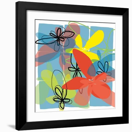 Pop Goes Space Two-Jan Weiss-Framed Art Print