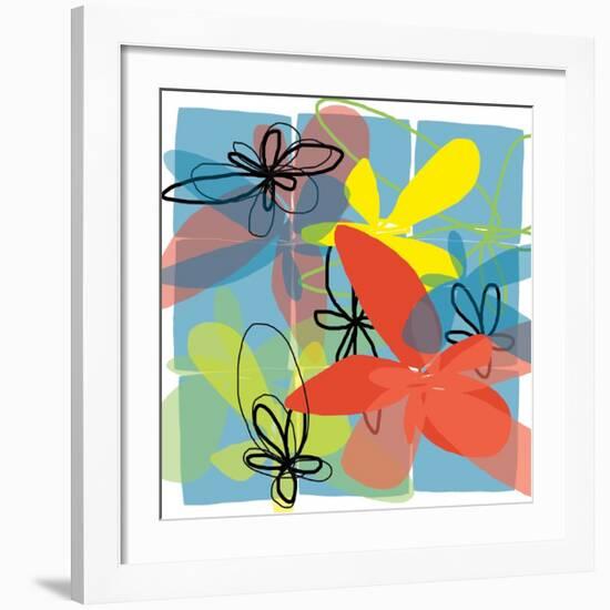 Pop Goes Space Two-Jan Weiss-Framed Art Print