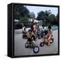 Pop Group Jackson Five: Jackie, Parents Joe and Katherine, Marlon, Tito, Jermaine and Michael-John Olson-Framed Stretched Canvas