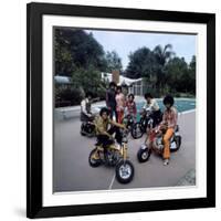 Pop Group Jackson Five: Jackie, Parents Joe and Katherine, Marlon, Tito, Jermaine and Michael-John Olson-Framed Premium Photographic Print