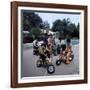 Pop Group Jackson Five: Jackie, Parents Joe and Katherine, Marlon, Tito, Jermaine and Michael-John Olson-Framed Premium Photographic Print