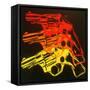 Pop Gun 1-Abstract Graffiti-Framed Stretched Canvas