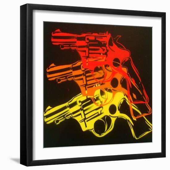 Pop Gun 1-Abstract Graffiti-Framed Giclee Print