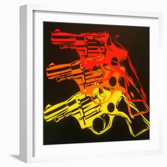 Pop Gun 1-Abstract Graffiti-Framed Giclee Print