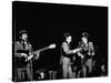 Pop Music Group the Beatles in Concert George Harrison, Paul McCartney, John Lennon-Ralph Morse-Stretched Canvas