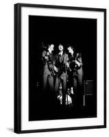 Pop Music Group the Beatles in Concert Paul McCartney, John Lennon, George Harrison-Ralph Morse-Framed Premium Photographic Print