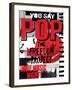 Pop Music, Poster Background Template. Vector Graphic Design.-emeget-Framed Art Print