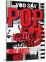 Pop Music, Poster Background Template. Vector Graphic Design.-emeget-Mounted Art Print