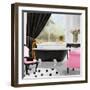 Pop of Pink Bath II-Elizabeth Medley-Framed Art Print