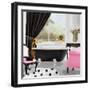 Pop of Pink Bath II-Elizabeth Medley-Framed Art Print