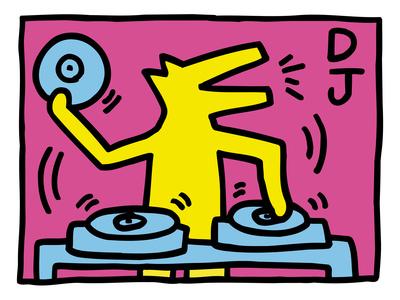 Pop Shop (DJ)' Giclee Print - Keith Haring | AllPosters.com