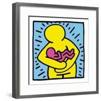 Pop Shop (Mother and Baby)-Keith Haring-Framed Giclee Print
