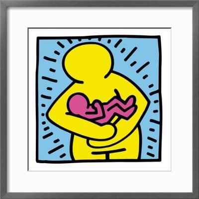 'Pop Shop (Mother and Baby)' Framed Giclee Print - Keith Haring |  AllPosters.com