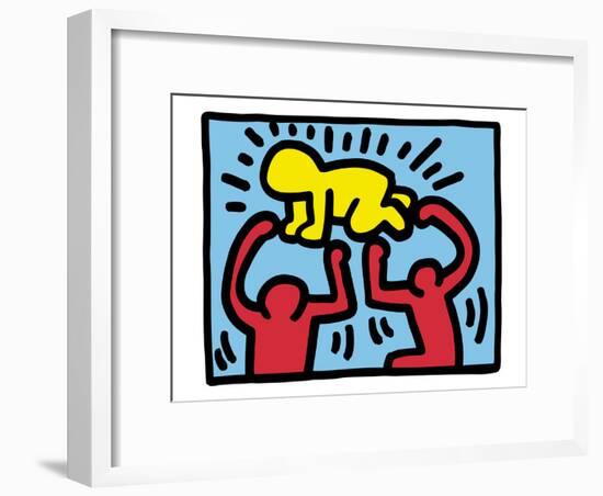 Pop Shop (Radiant Baby)-Keith Haring-Framed Giclee Print