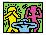 Pop Shop (See No Evil, Hear No Evil, Speak No Evil)-Keith Haring-Framed Giclee Print