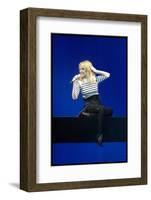 Pop Singer Kylie Minogue Performing Live on Stage During a Concert at Hammersmith Apollo-null-Framed Photographic Print