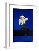 Pop Singer Kylie Minogue Performing Live on Stage During a Concert at Hammersmith Apollo-null-Framed Photographic Print