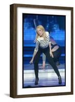 Pop Singer Kylie Minogue Performing Live on Stage During a Concert at Hammersmith Apollo-null-Framed Photographic Print