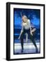 Pop Singer Kylie Minogue Performing Live on Stage During a Concert at Hammersmith Apollo-null-Framed Photographic Print