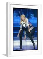 Pop Singer Kylie Minogue Performing Live on Stage During a Concert at Hammersmith Apollo-null-Framed Photographic Print