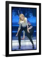 Pop Singer Kylie Minogue Performing Live on Stage During a Concert at Hammersmith Apollo-null-Framed Photographic Print