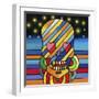 Pop Skull Stripes-Howie Green-Framed Giclee Print