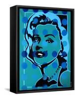 Pop Spots-Abstract Graffiti-Framed Stretched Canvas