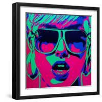 Pop Star 1-Abstract Graffiti-Framed Giclee Print