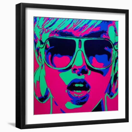 Pop Star 1-Abstract Graffiti-Framed Giclee Print