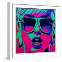 Pop Star 1-Abstract Graffiti-Framed Giclee Print