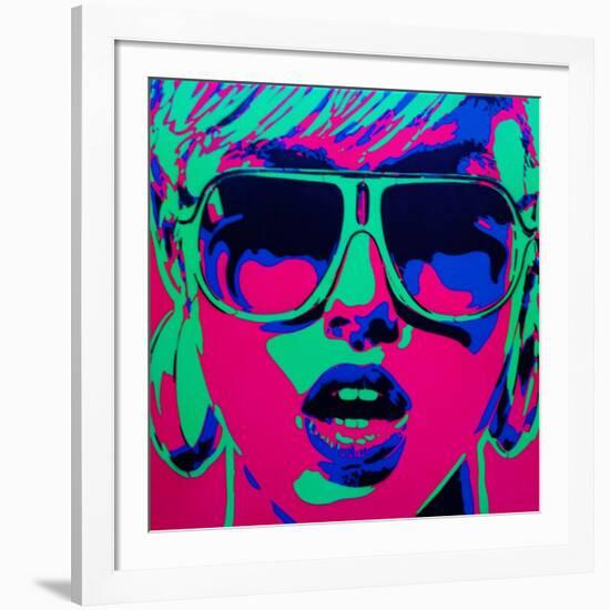 Pop Star 1-Abstract Graffiti-Framed Giclee Print