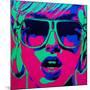 Pop Star 1-Abstract Graffiti-Mounted Giclee Print