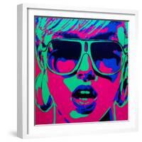 Pop Star 1-Abstract Graffiti-Framed Giclee Print