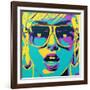 Pop Star 2-Abstract Graffiti-Framed Giclee Print