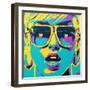 Pop Star 2-Abstract Graffiti-Framed Giclee Print