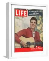 Pop Star Ricky Nelson, December 1, 1958-Ralph Crane-Framed Photographic Print