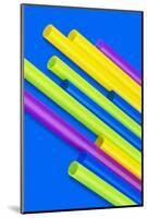 Pop Straws Collection - Blue & Colourful-Philippe Hugonnard-Mounted Photographic Print