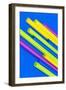 Pop Straws Collection - Blue & Colourful-Philippe Hugonnard-Framed Photographic Print