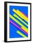 Pop Straws Collection - Blue & Colourful-Philippe Hugonnard-Framed Photographic Print