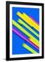 Pop Straws Collection - Blue & Colourful-Philippe Hugonnard-Framed Photographic Print