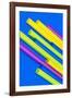 Pop Straws Collection - Blue & Colourful-Philippe Hugonnard-Framed Photographic Print