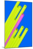 Pop Straws Collection - Blue & Green II-Philippe Hugonnard-Mounted Photographic Print