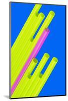 Pop Straws Collection - Blue & Green II-Philippe Hugonnard-Mounted Photographic Print