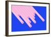 Pop Straws Collection - Blue & Light Pink-Philippe Hugonnard-Framed Photographic Print