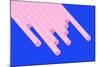 Pop Straws Collection - Blue & Light Pink-Philippe Hugonnard-Mounted Photographic Print