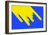 Pop Straws Collection - Blue & Yellow-Philippe Hugonnard-Framed Photographic Print