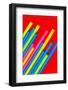 Pop Straws Collection - Colourful & Red-Philippe Hugonnard-Framed Photographic Print